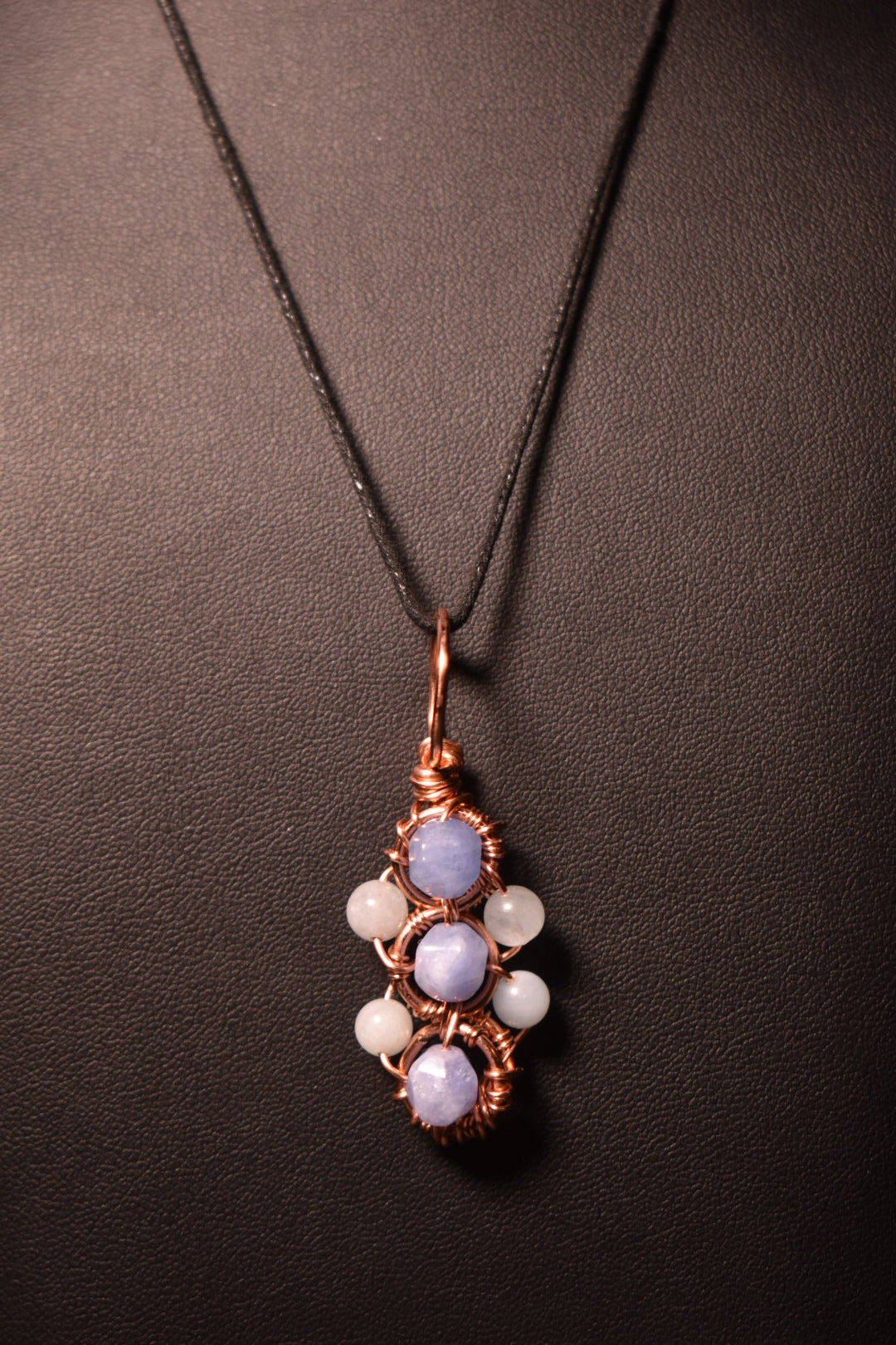 Aquamarine - Helix of the Verdant Neteru Copper Pendant