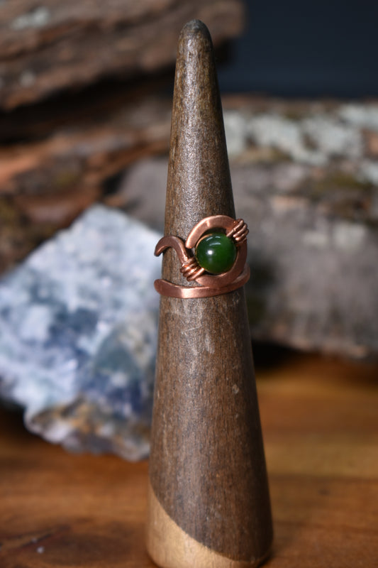 Jade — Ajna Glyph Ring