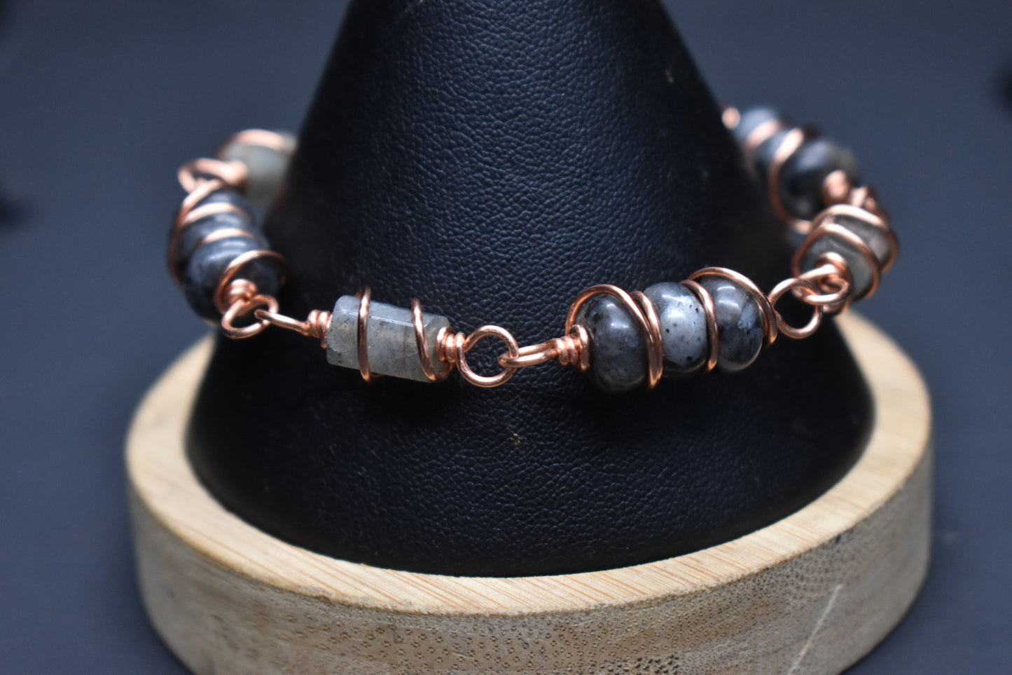 Labradorite - Orbit: Copper Bracelet