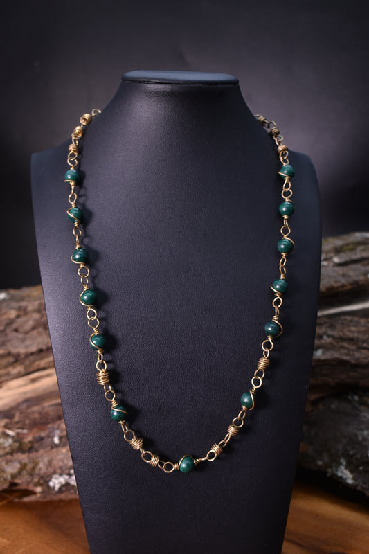 Malachite — Tail Necklace