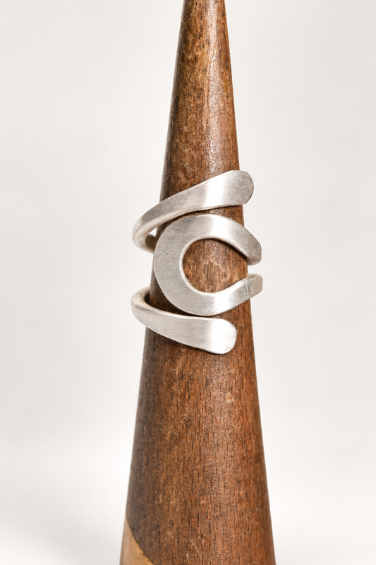 Solar Eye - 999 Fine Silver Adjustable Ring
