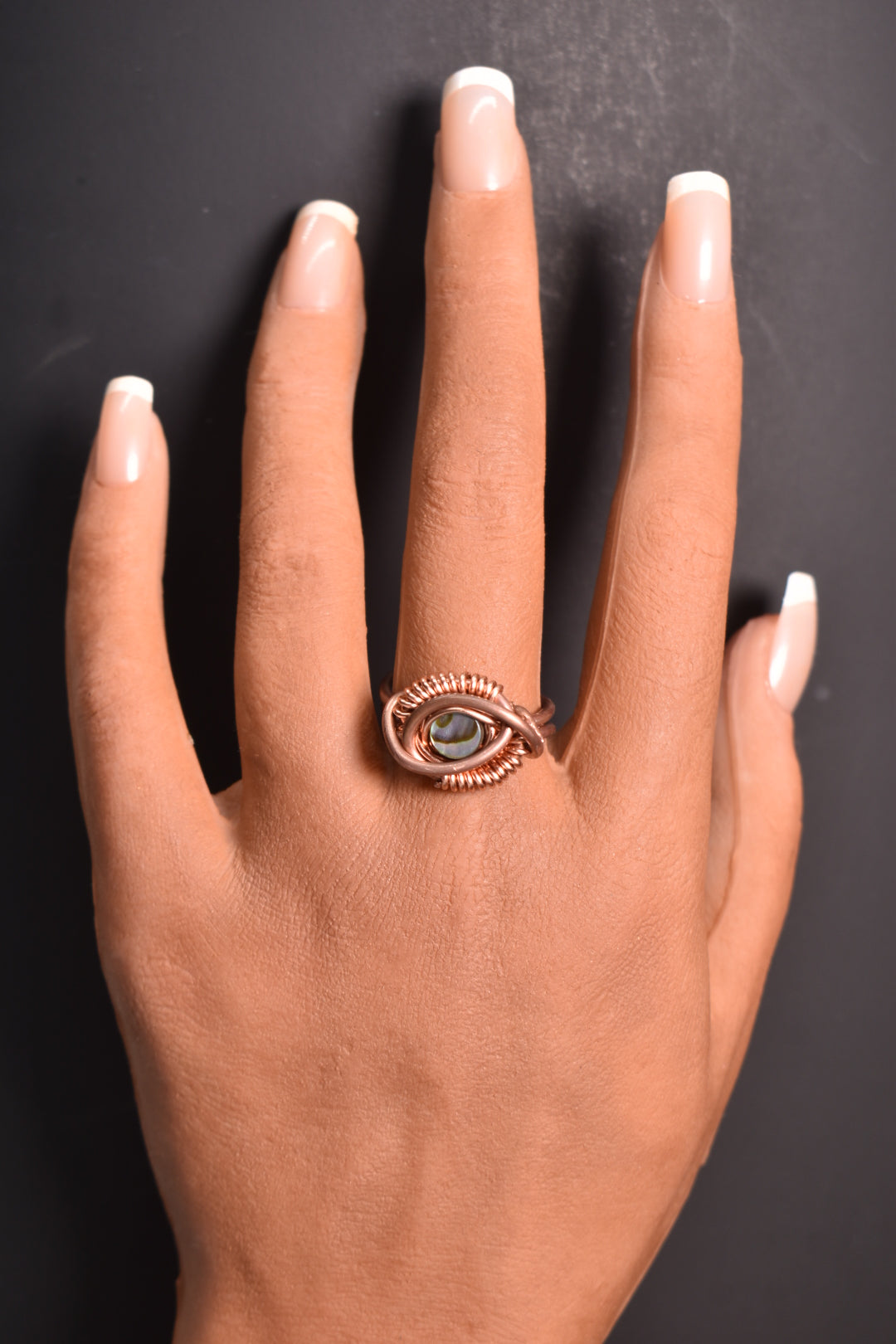 Orbit - Copper Adjustable Rings W/ Crystal Variants