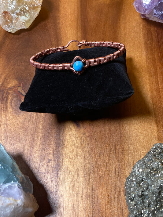 Star Gate Apatite — Copper Bracelet