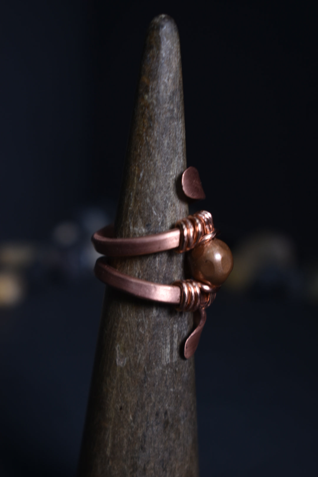 Solar Eye - Adjustable Copper Ring - KOSMIK COLLECTIONS
