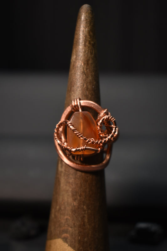 Carnelian- Orbit Current Ring