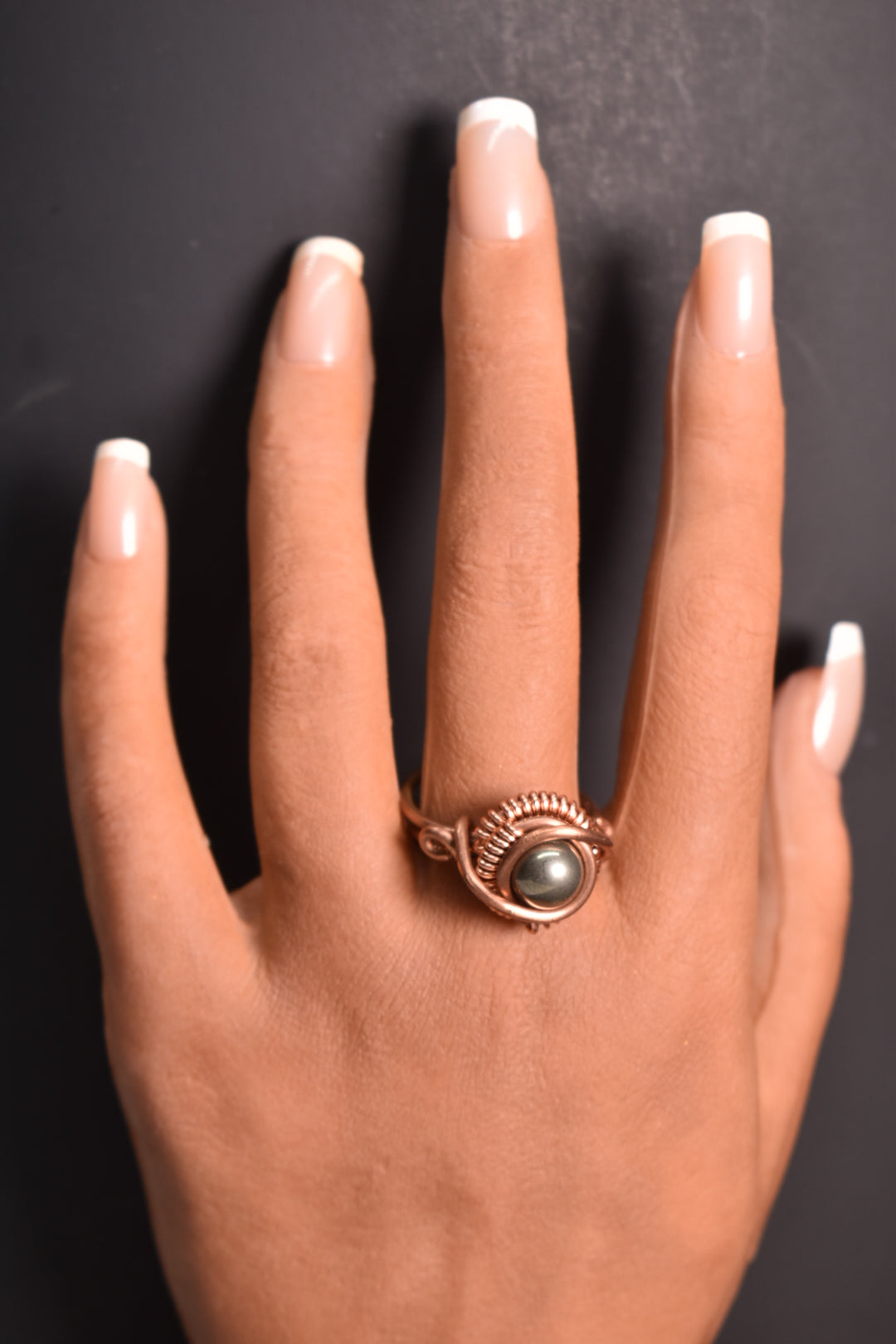 Orbit - Copper Adjustable Rings W/ Crystal Variants