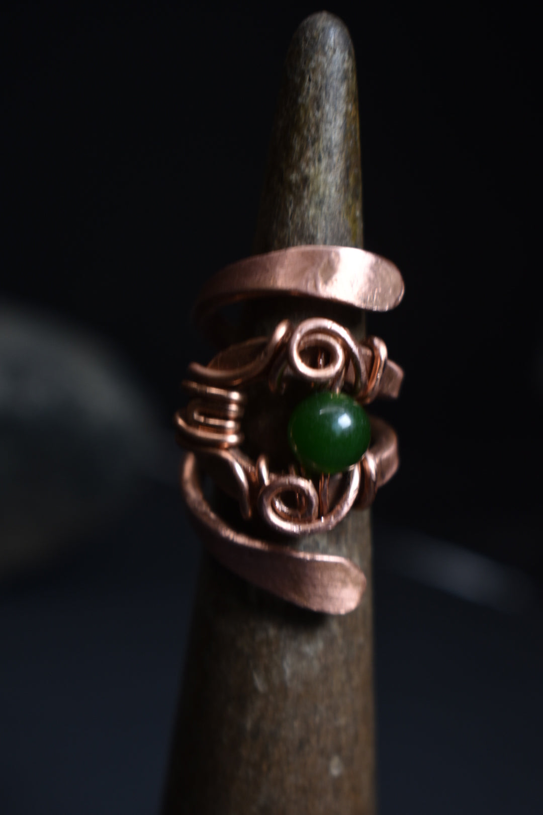 Solar Eye - Adjustable Copper Ring - KOSMIK COLLECTIONS