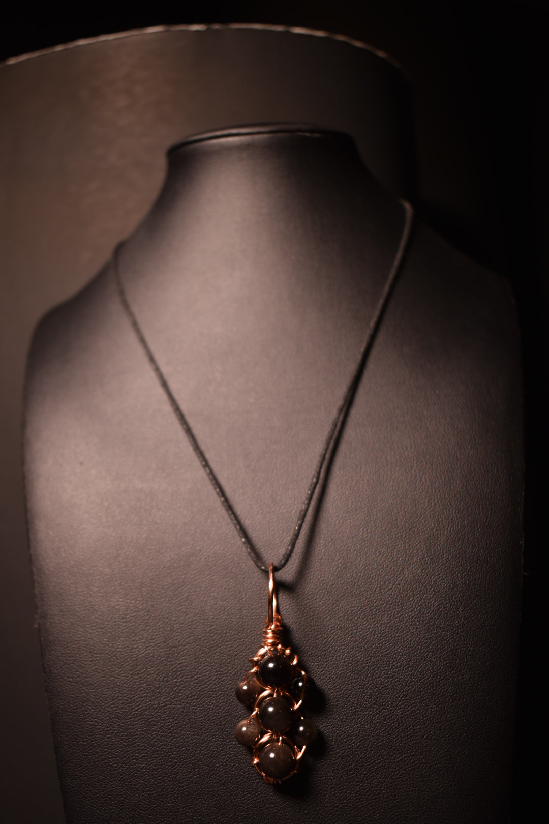 Obsidian- Helix of the Verdant Neteru Pendant