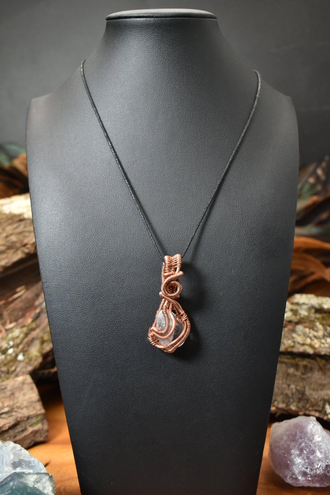 Clarity — Clear Quartz Copper Pendant Necklace