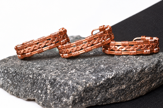 MoonSpine Crescent- Copper Cuff