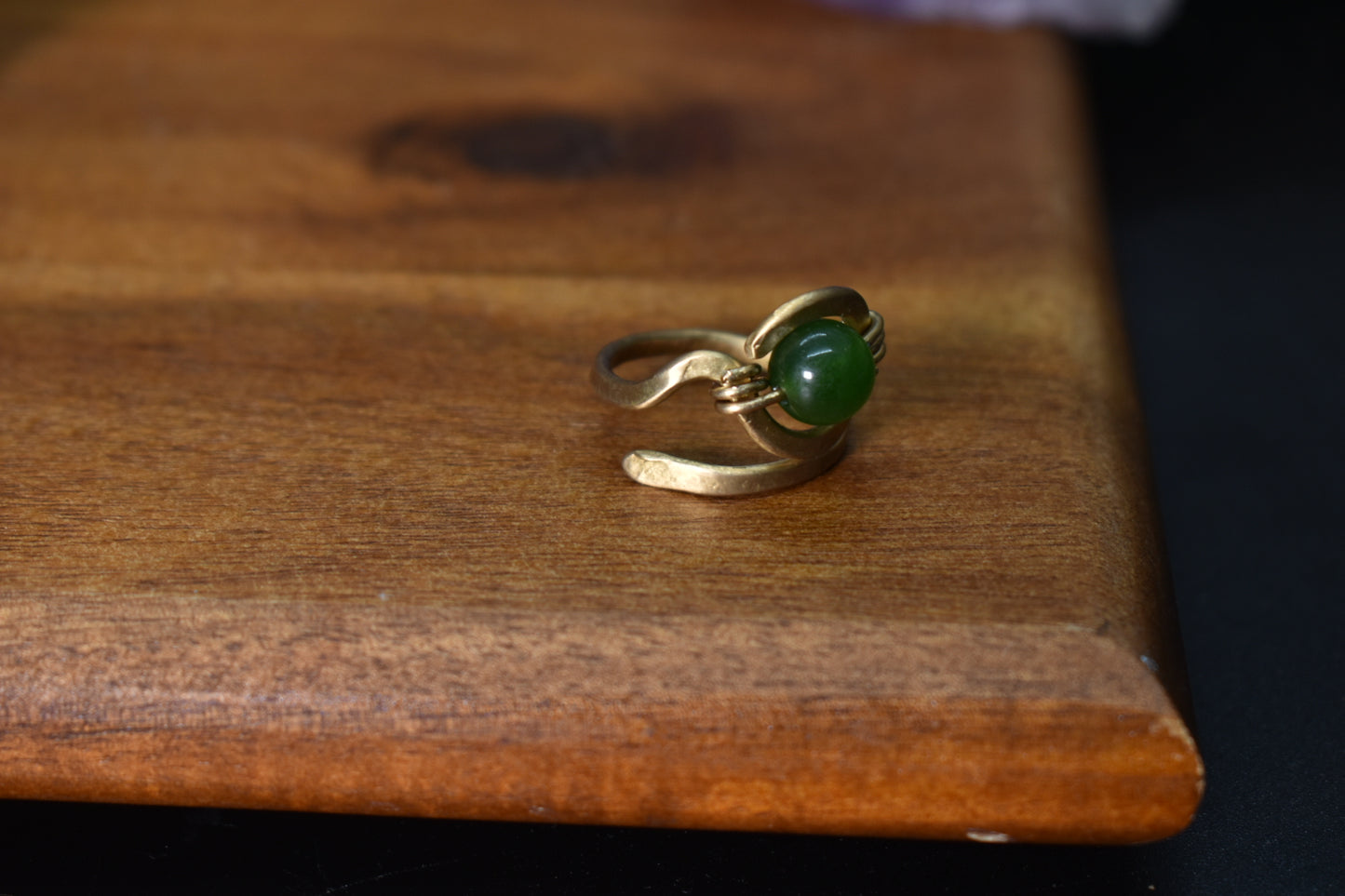 Jade — Ajna Glyph Ring