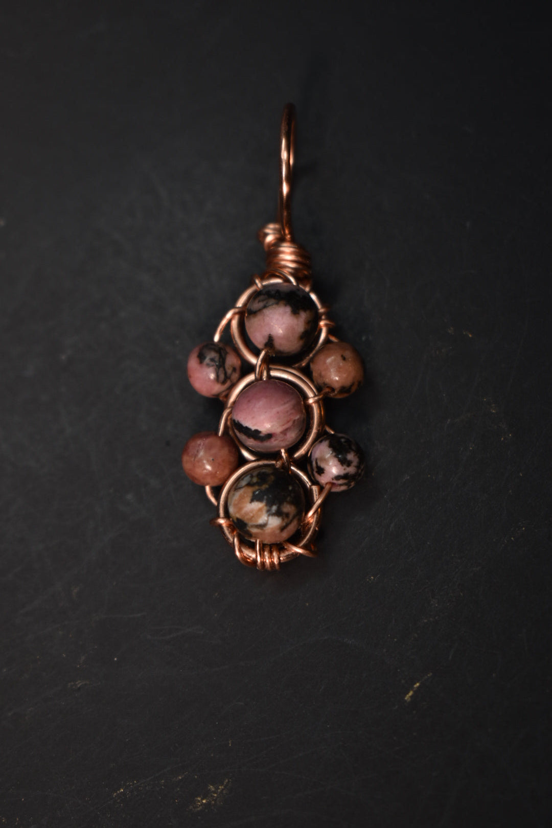 Rhodonite- Helix of the Verdant Neteru Pendant