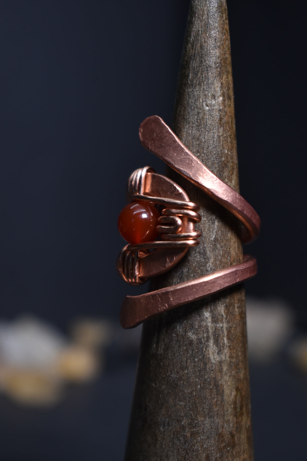 Solar Eye - Adjustable Copper Ring - KOSMIK COLLECTIONS
