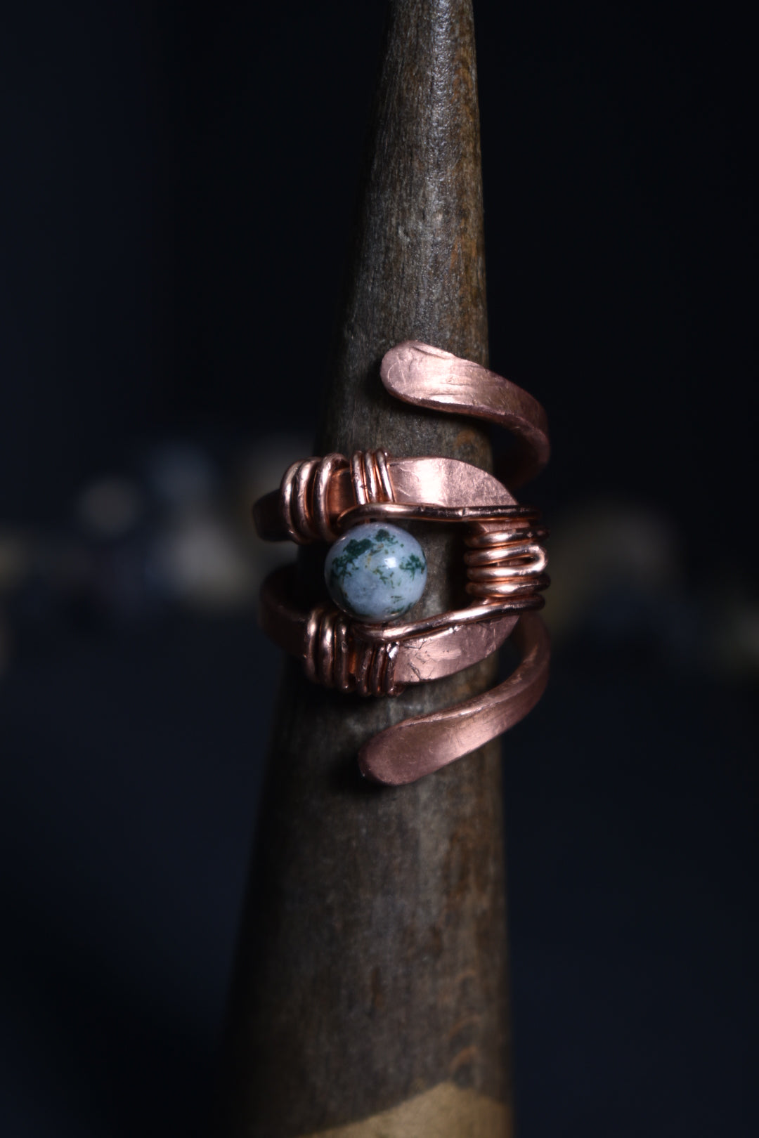 Solar Eye - Adjustable Copper Ring - KOSMIK COLLECTIONS
