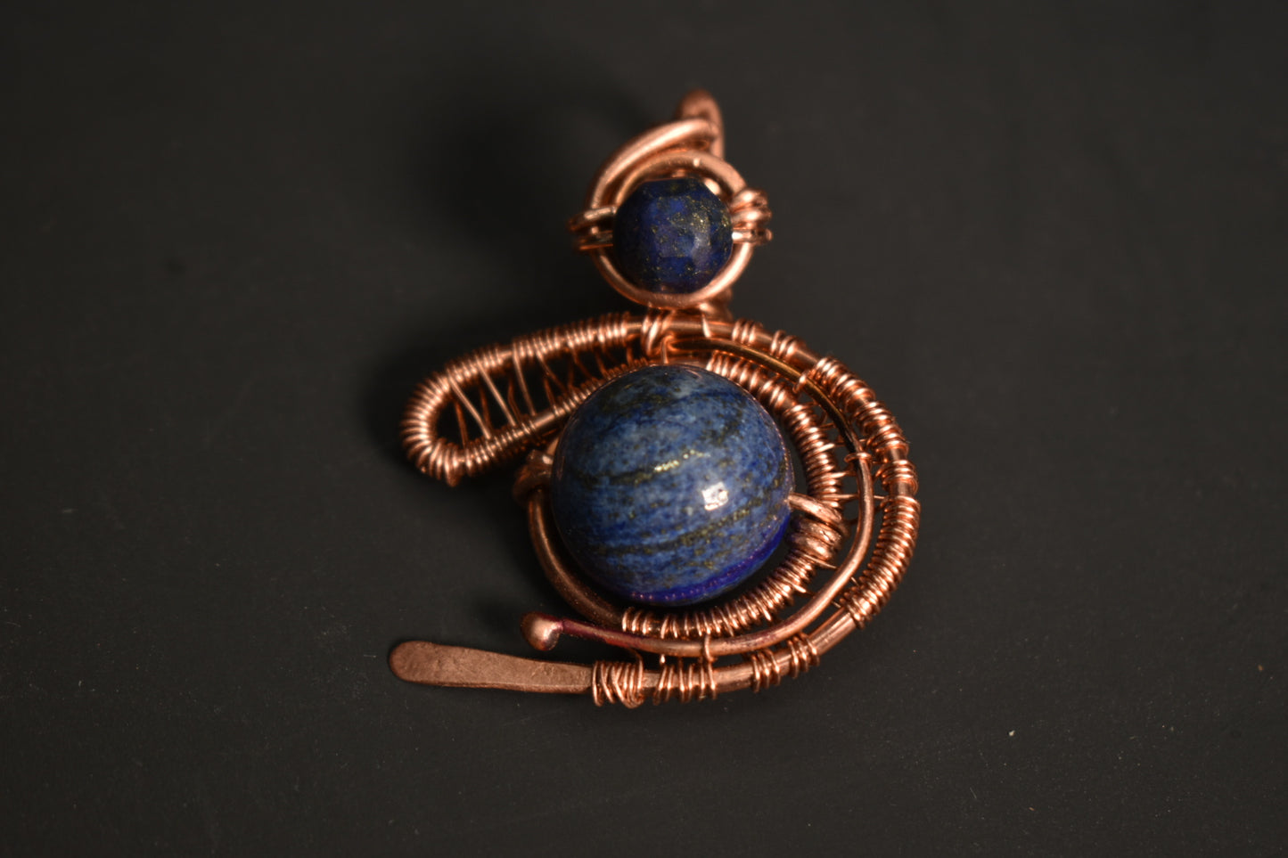 Retrograde Pendant- Copper Pendant Necklace - KOSMIK COLLECTIONS