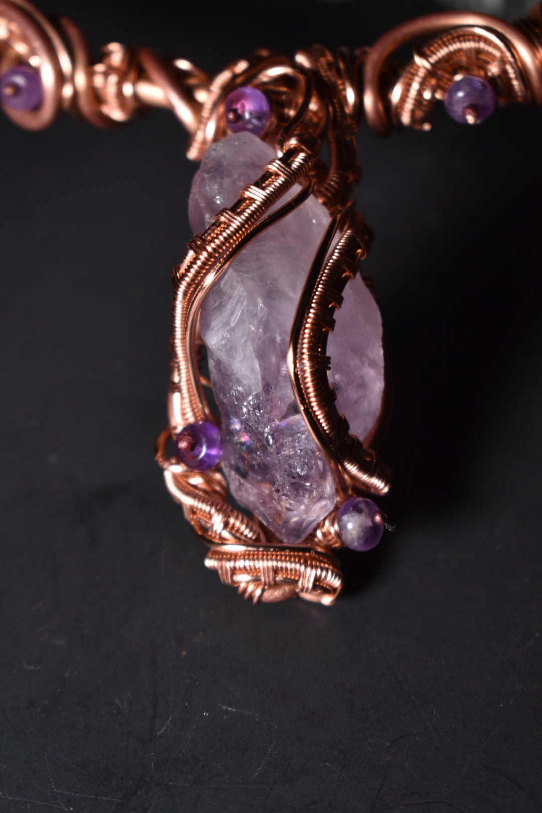 Amethyst-Sovereign Gate: Copper open collar