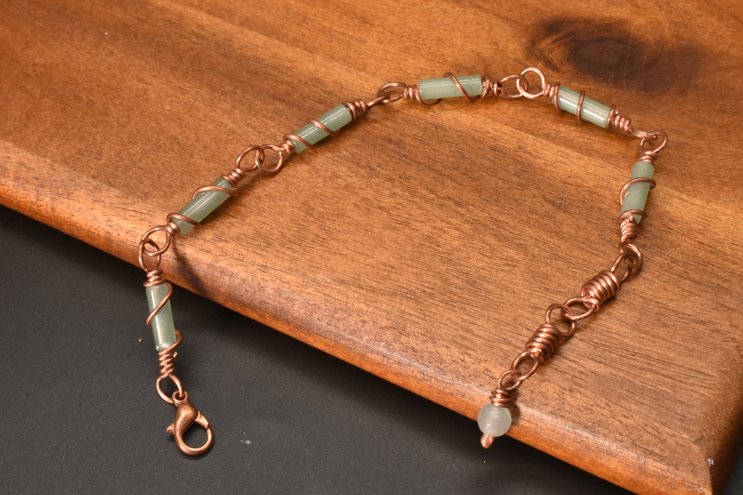 Green Aventurine — Tail Bracelet