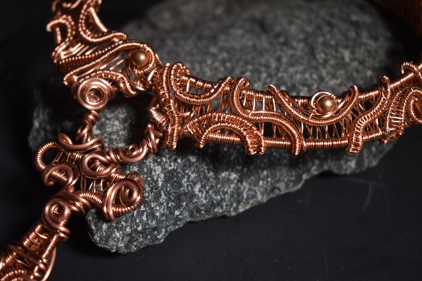 Eternal Stargate- Copper Torque Ritual Collar