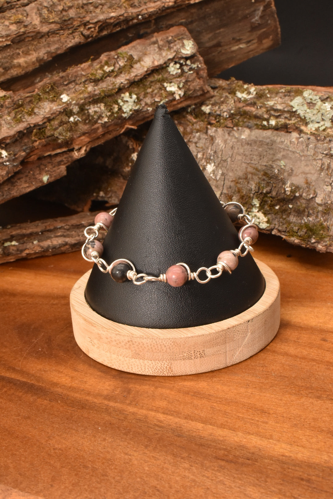 Rhodonite — Tail Bracelet