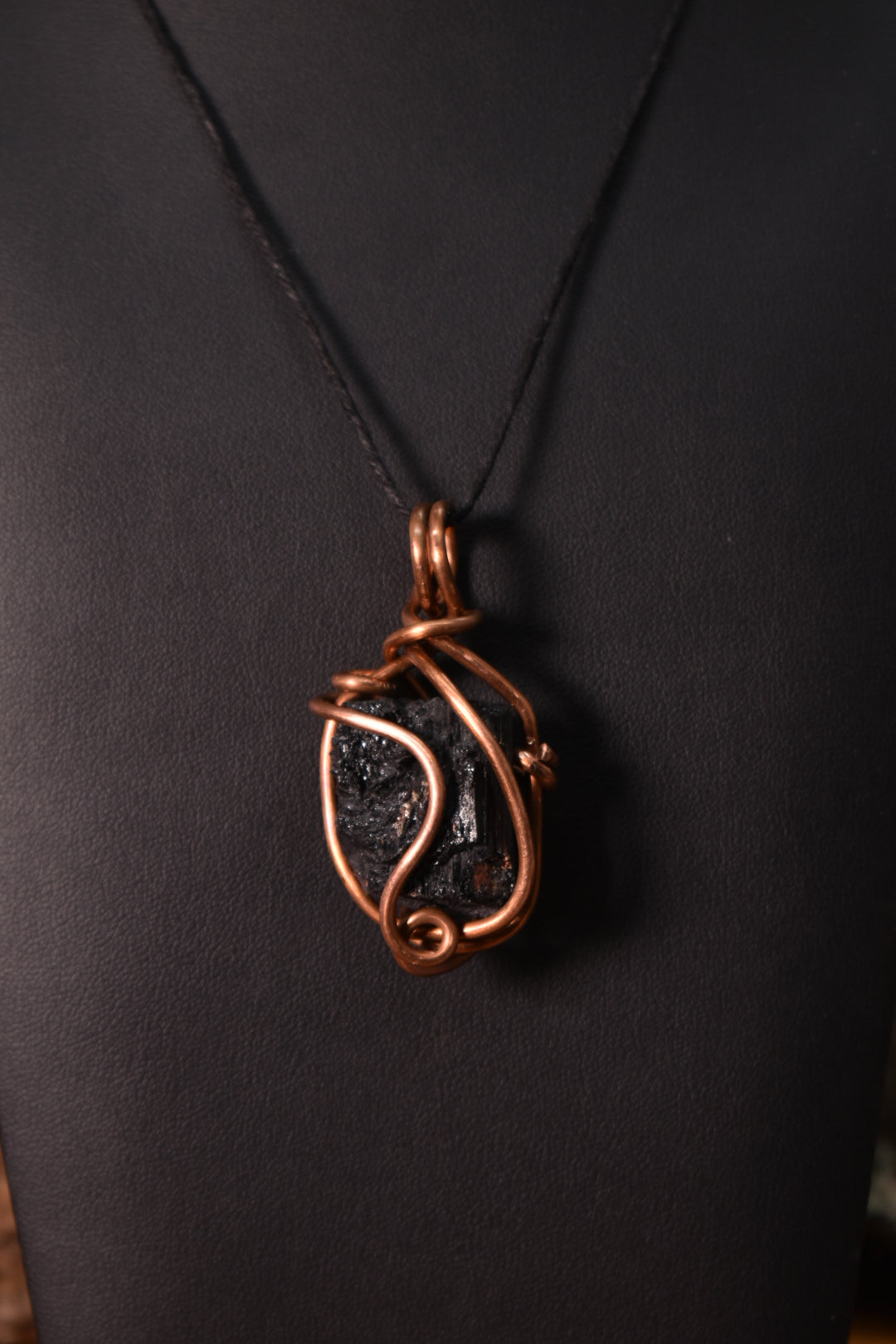 Block B — Tourmaline Copper Pendant Necklace - KOSMIK COLLECTIONS