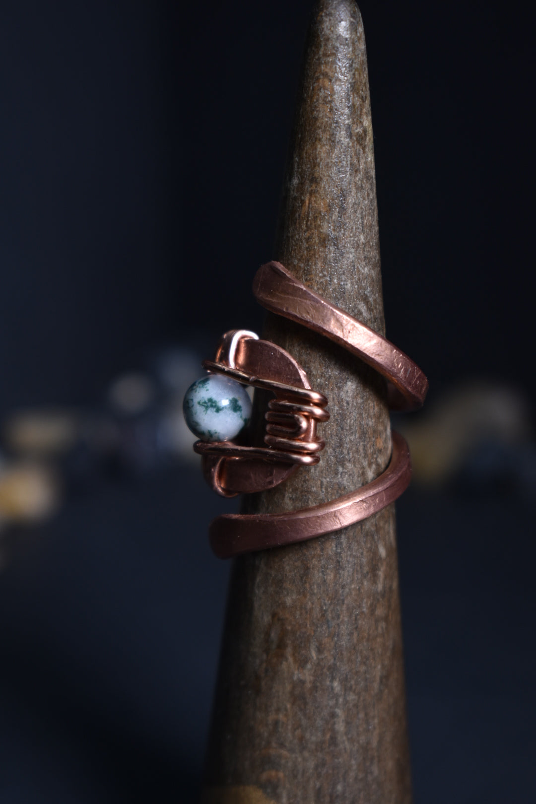Solar Eye - Adjustable Copper Ring - KOSMIK COLLECTIONS