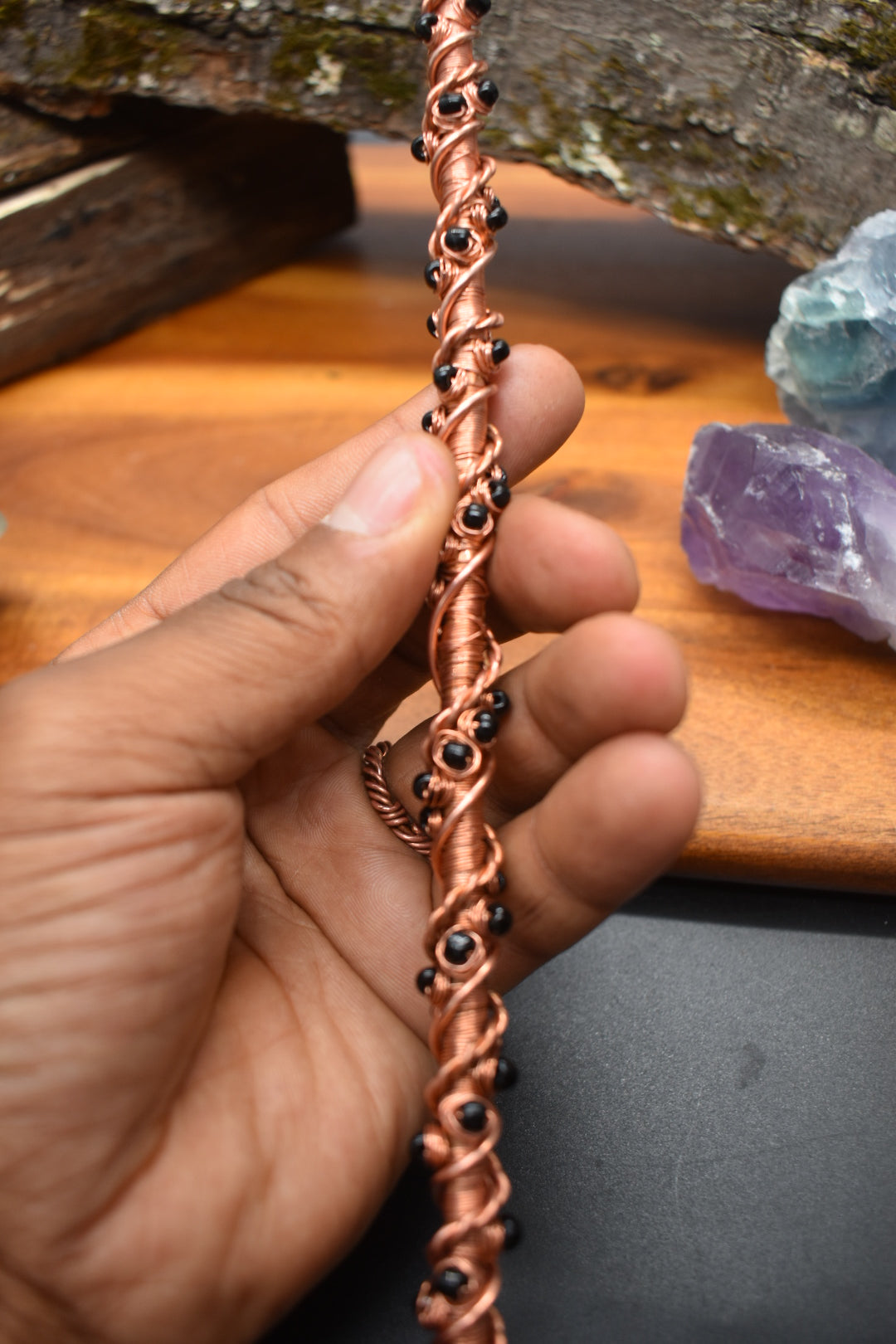 Obsidian Wand- Scepter of the Abyssal Eye