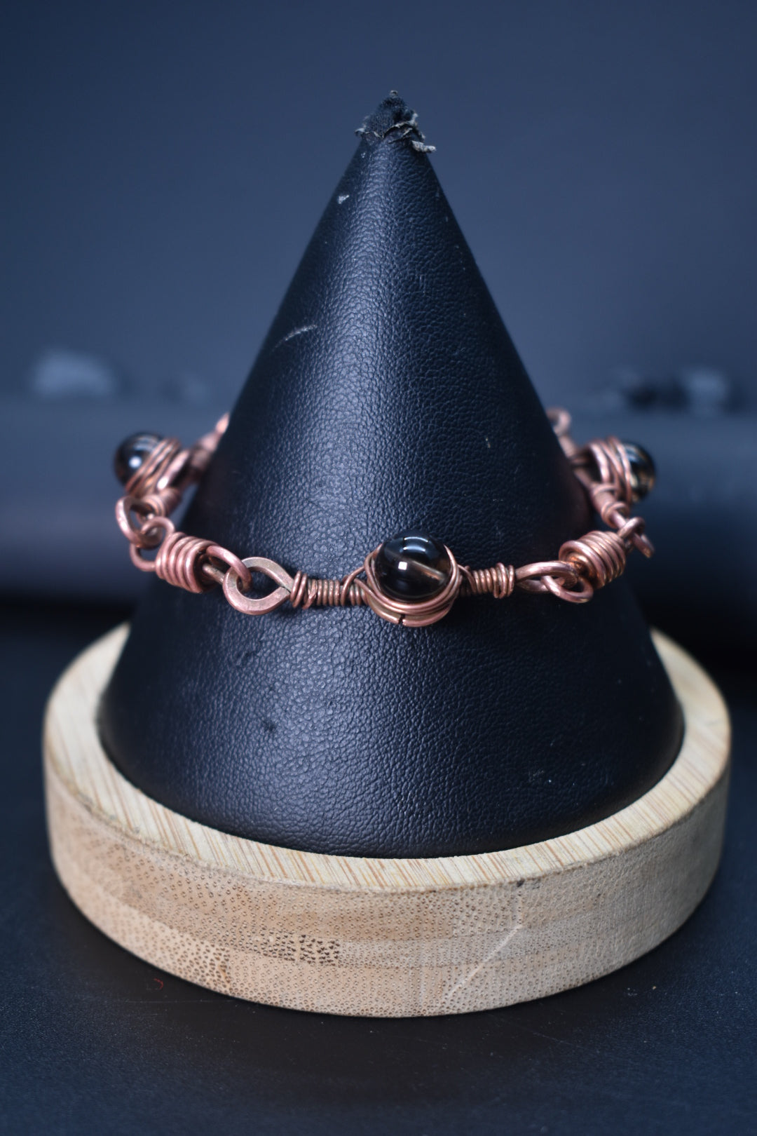 The Serpent’s Circuit Copper Bracelet