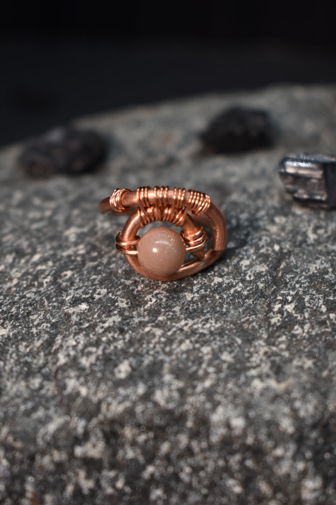 Sunstone- Kosmik Glyph Ring