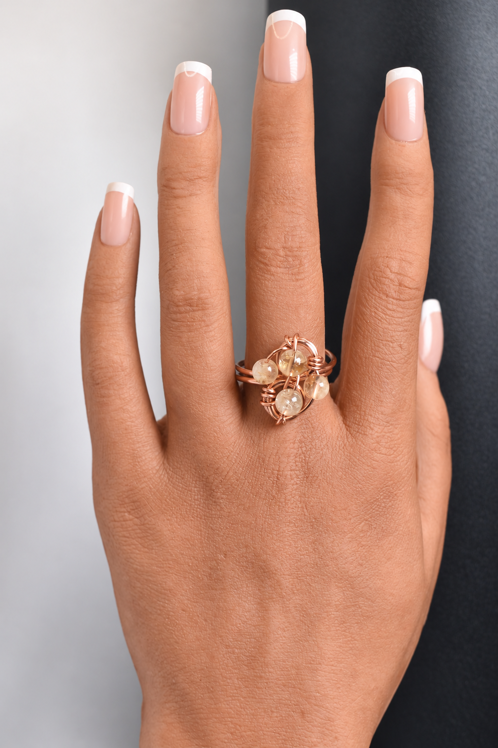 Helix- Adjustable Copper Ring - KOSMIK COLLECTIONS
