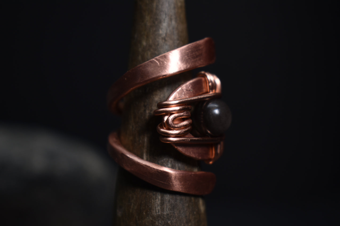 Solar Eye - Adjustable Copper Ring - KOSMIK COLLECTIONS