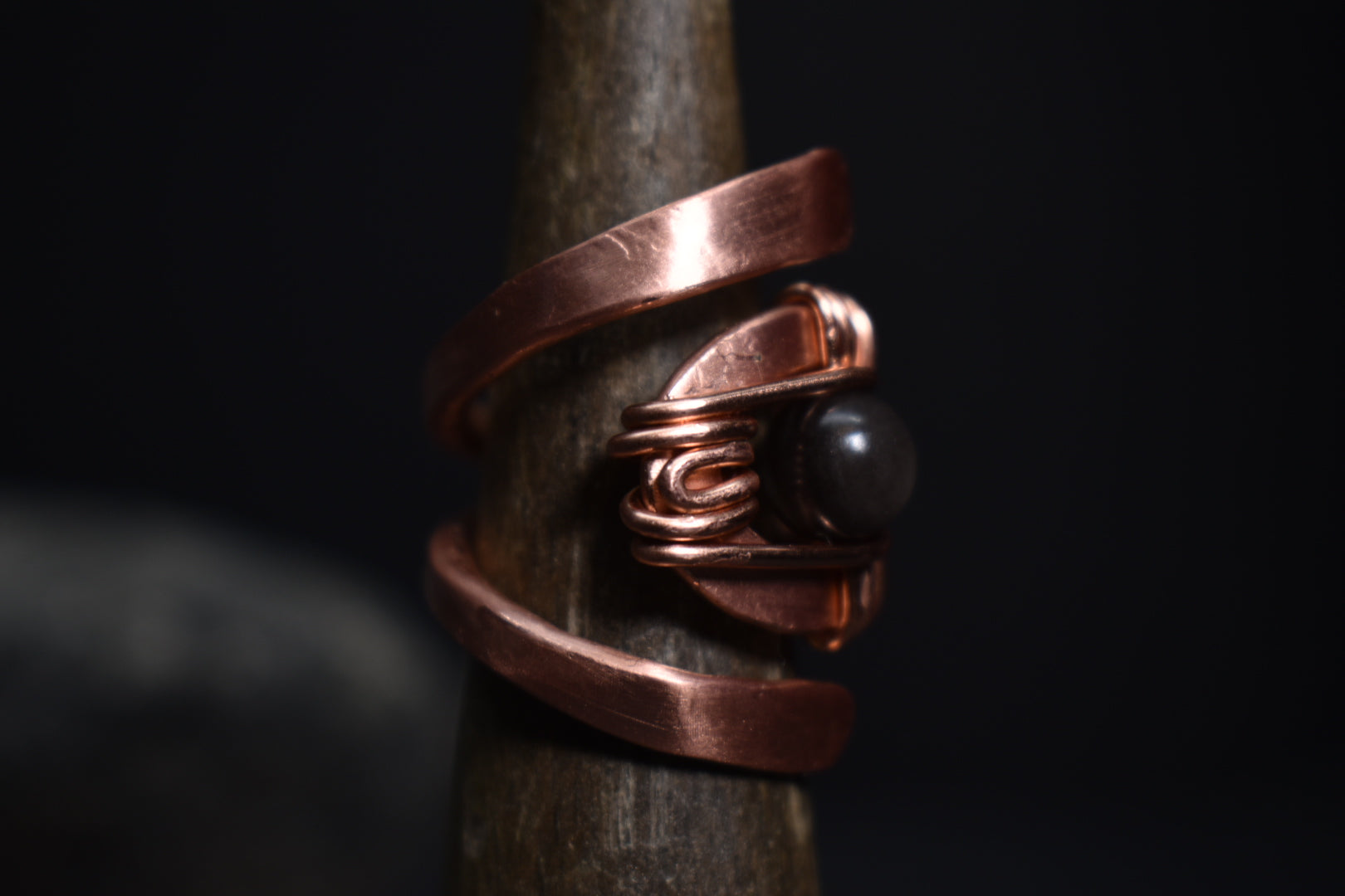 Solar Eye - Adjustable Copper Ring - KOSMIK COLLECTIONS