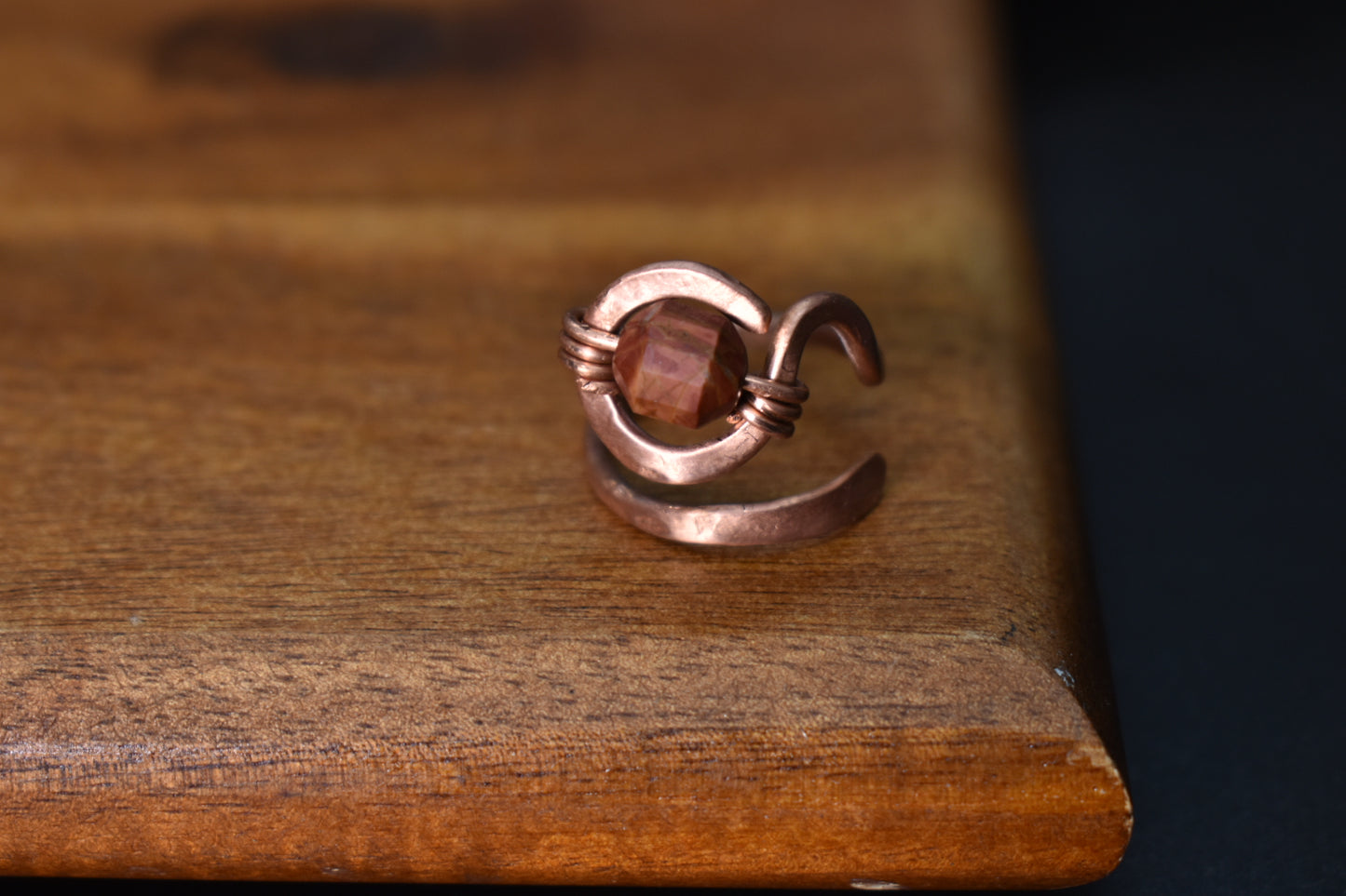 Red Jasper — Ajna Glyph Ring