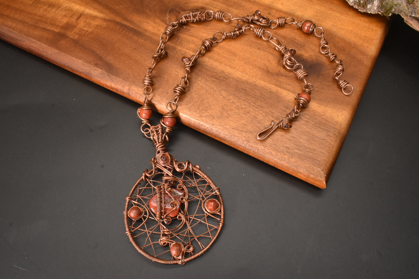 The Rational Wheel — Red Jasper Necklace