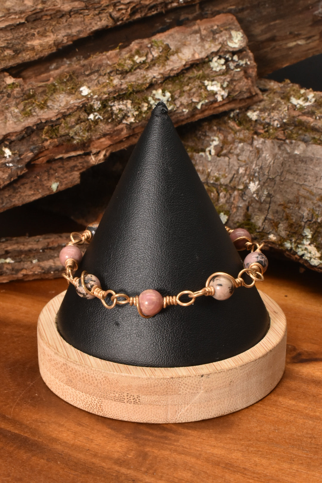 Rhodonite — Tail Bracelet