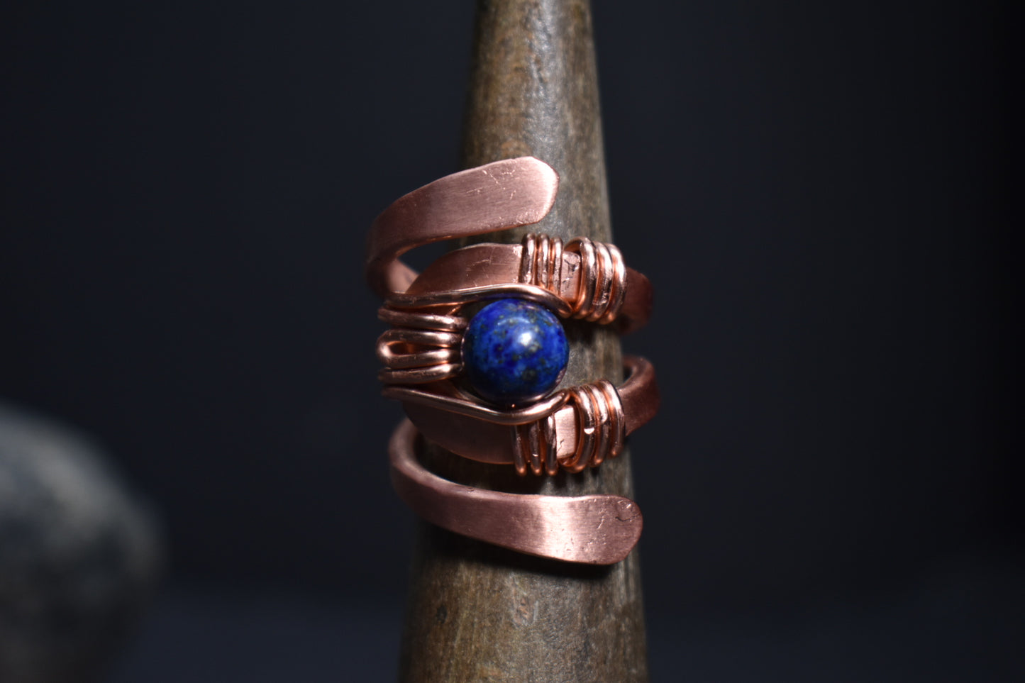 Solar Eye - Adjustable Copper Ring - KOSMIK COLLECTIONS