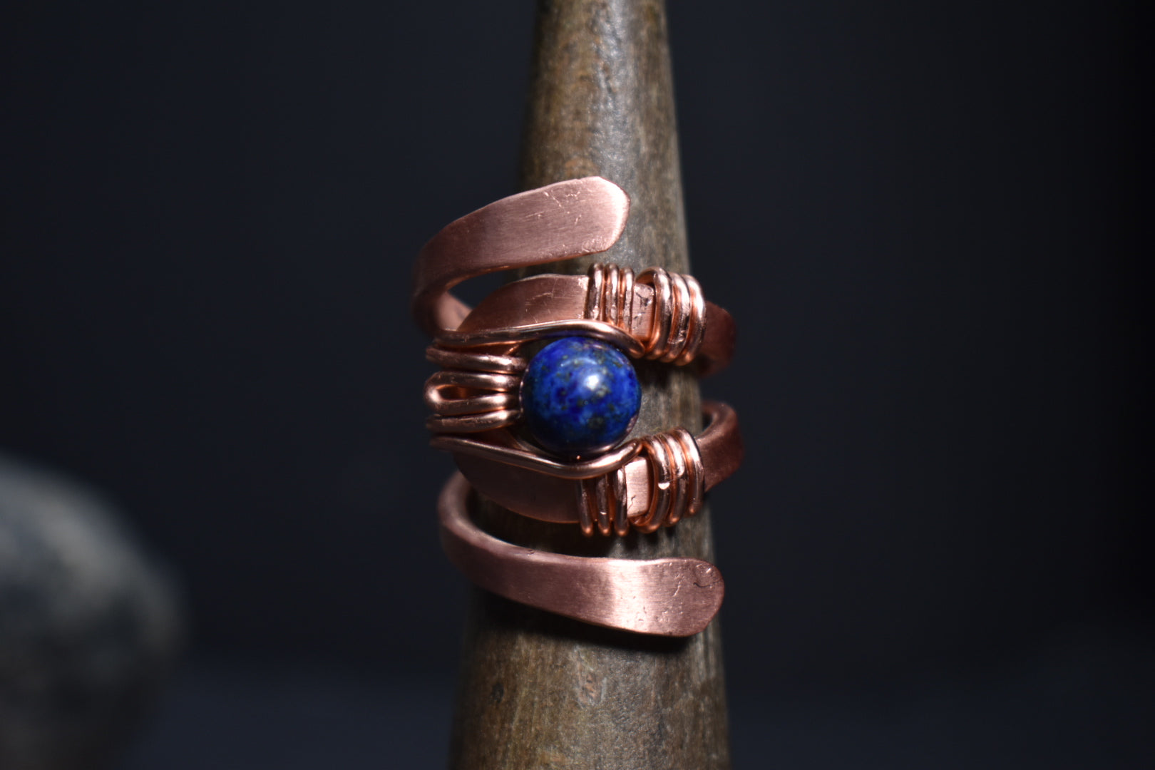 Solar Eye - Adjustable Copper Ring - KOSMIK COLLECTIONS