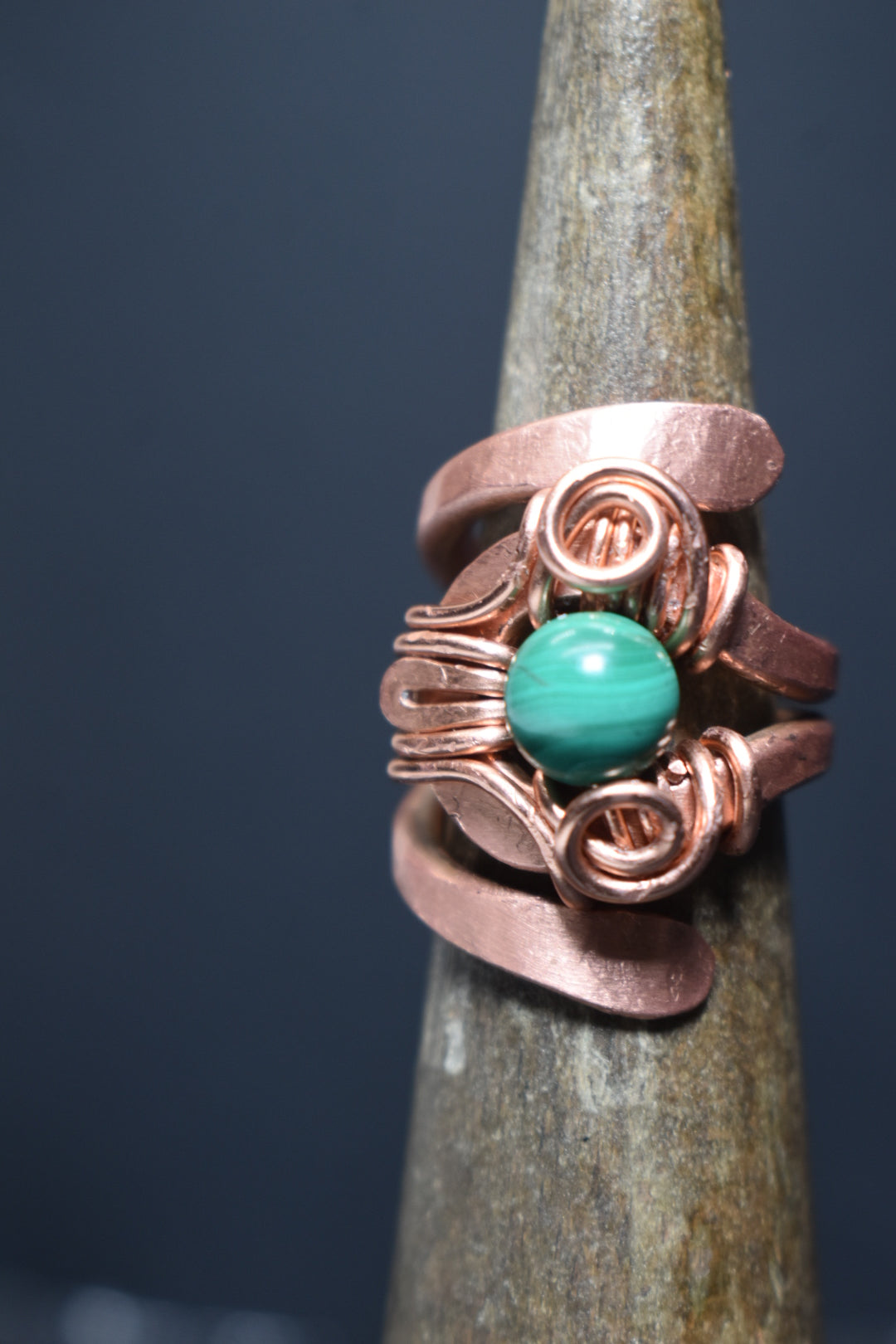 Solar Eye - Adjustable Copper Ring - KOSMIK COLLECTIONS