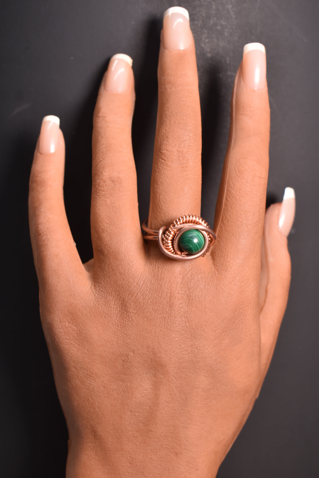 Orbit - Copper Adjustable Rings W/ Crystal Variants