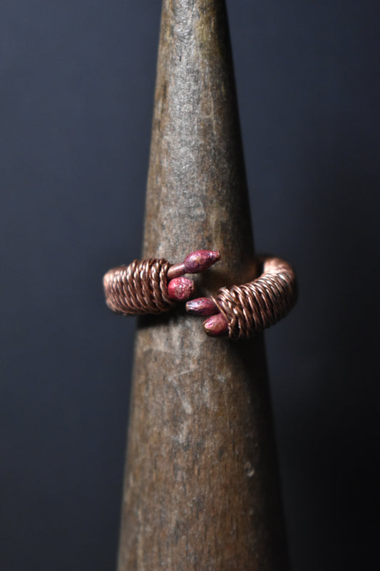 Crown Of Serqet — Copper Adjustable Ring