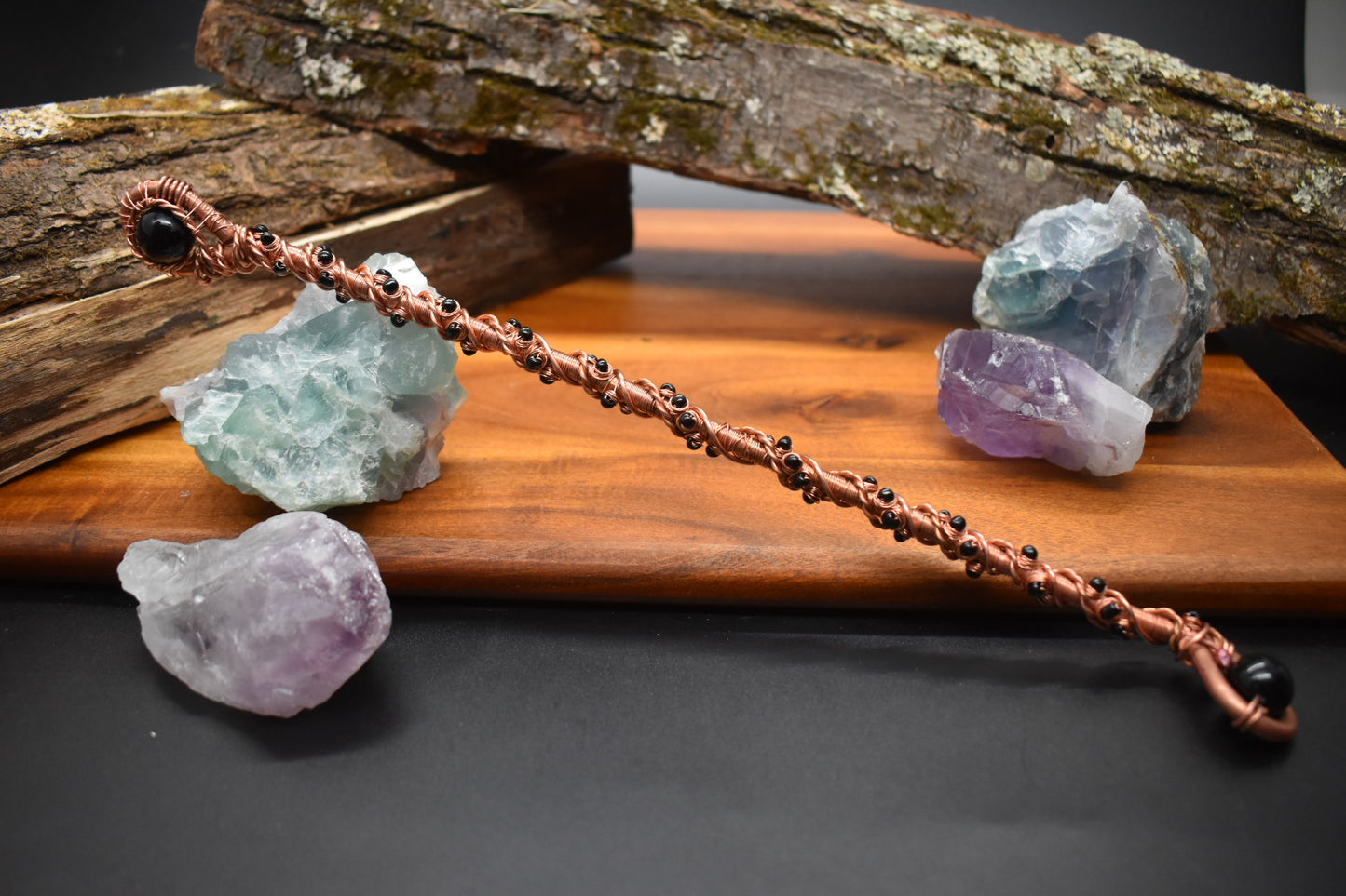 Obsidian Wand- Scepter of the Abyssal Eye