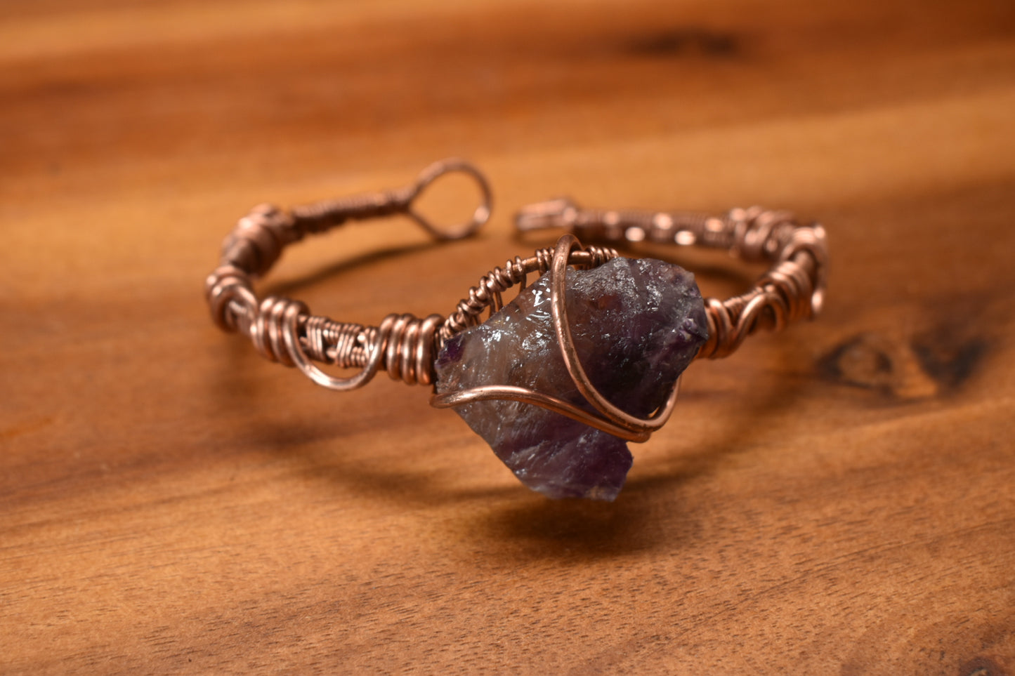 Fluorite Stargate Constellation — Copper Bracelet Cuff