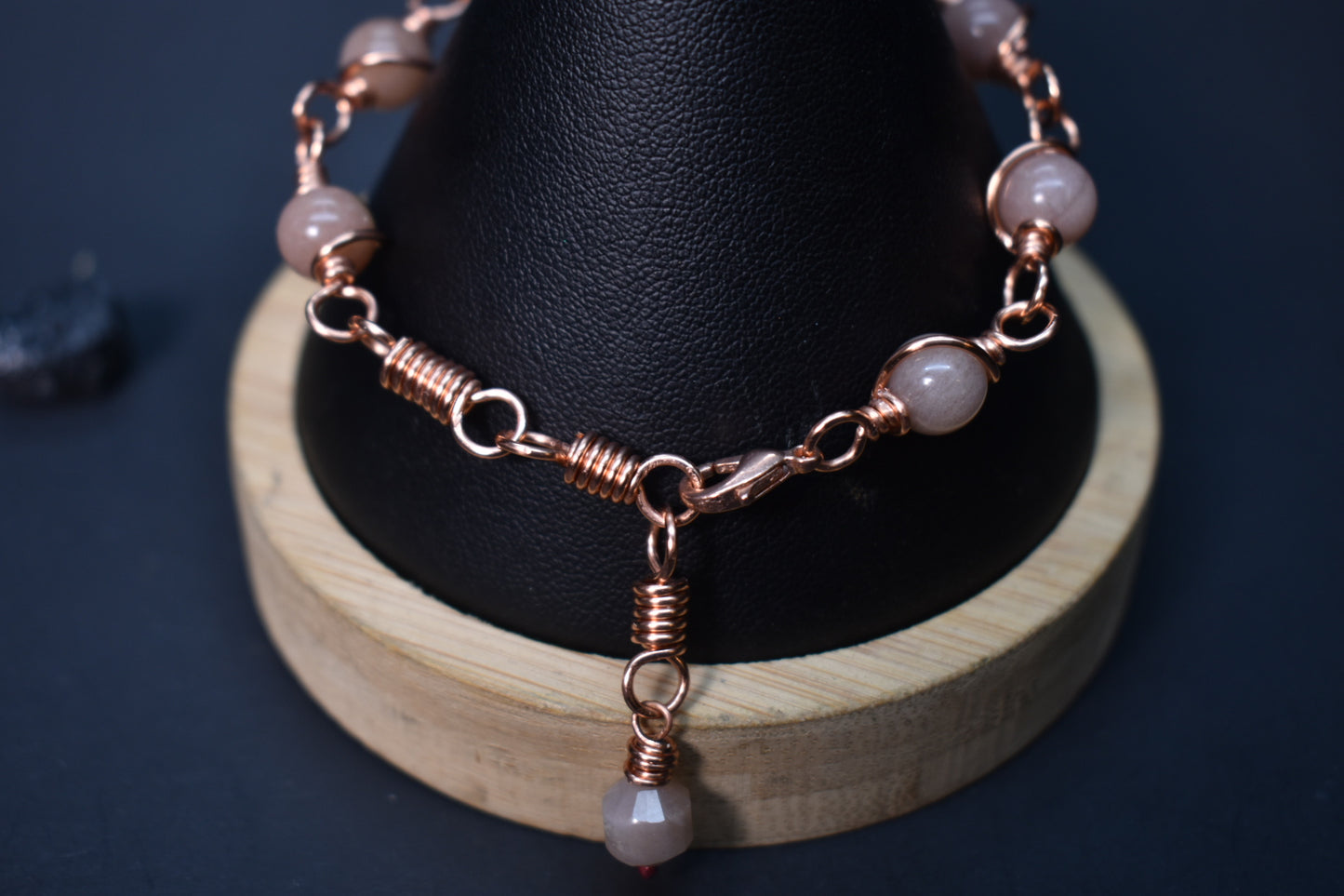 Sunstone- Orbit: Copper Bracelet
