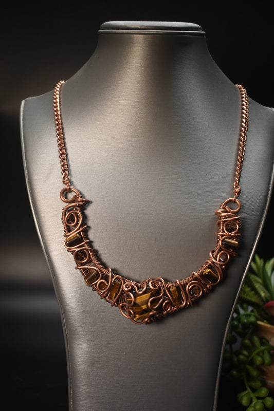 Chest Plate of The Tiger — Copper Necklace
