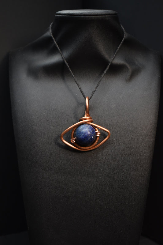 Solar Return Nazar- Copper Pendant Necklace