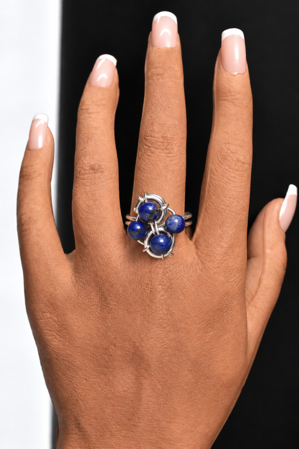 Helix- Adjustable Sterling Silver Ring - KOSMIK COLLECTIONS