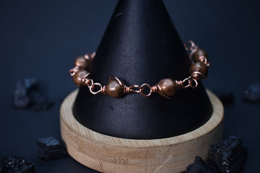 Kosmik Orbit: Copper Link Bracelet - KOSMIK COLLECTIONS