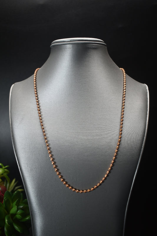 Copper — Ball Chain Necklace