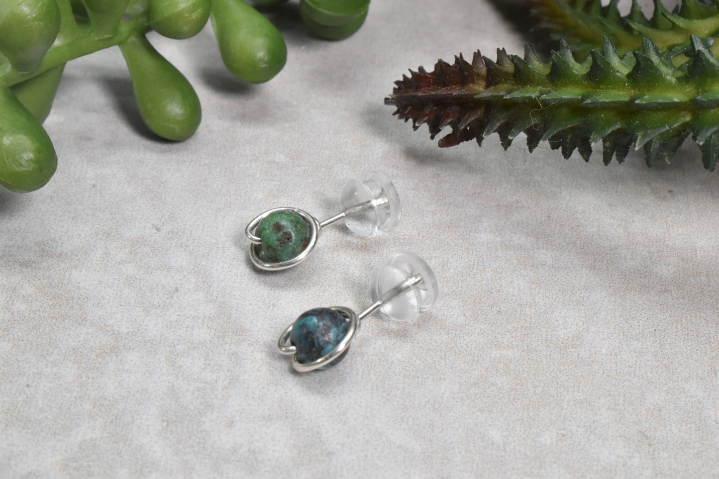 Buds — Turquoise Sterling Silver